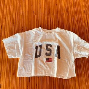 USA cropped t-shirt